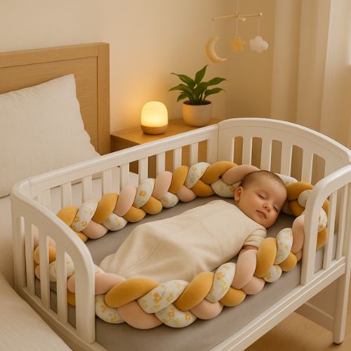 Tour de lit tresse, cocon protecteur pour des nuits paisibles