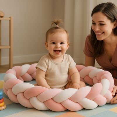 TRESSE DE LIT BÉBÉ |COCON ROSÉ™