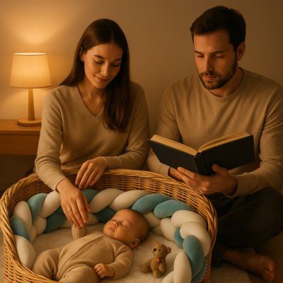 TRESSE DE LIT BÉBÉ | AZUR BLEU™