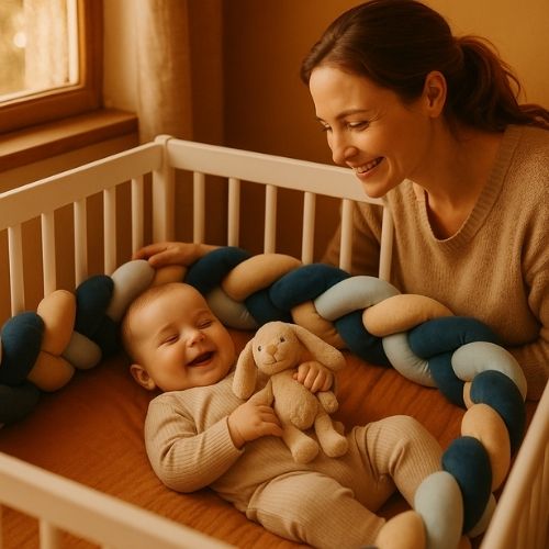 Tresse de lit bébé douce pour des journées pleines d'énergie
