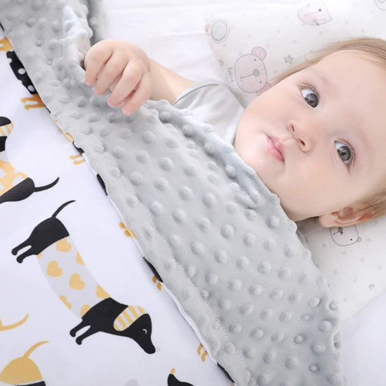Couverture bébé double-face chaude et douce pour nouveau-né