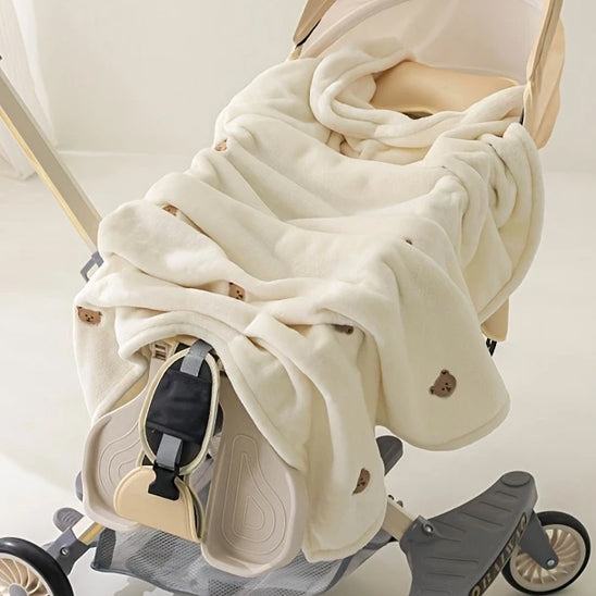 Couverture polaire bébé chaude parfaite pour les sorties en poussette