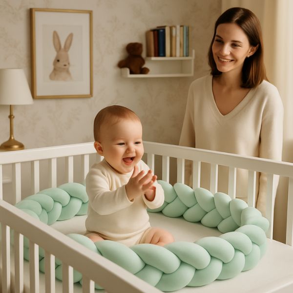 Tresse de lit crée une barrière douce et sécurisante